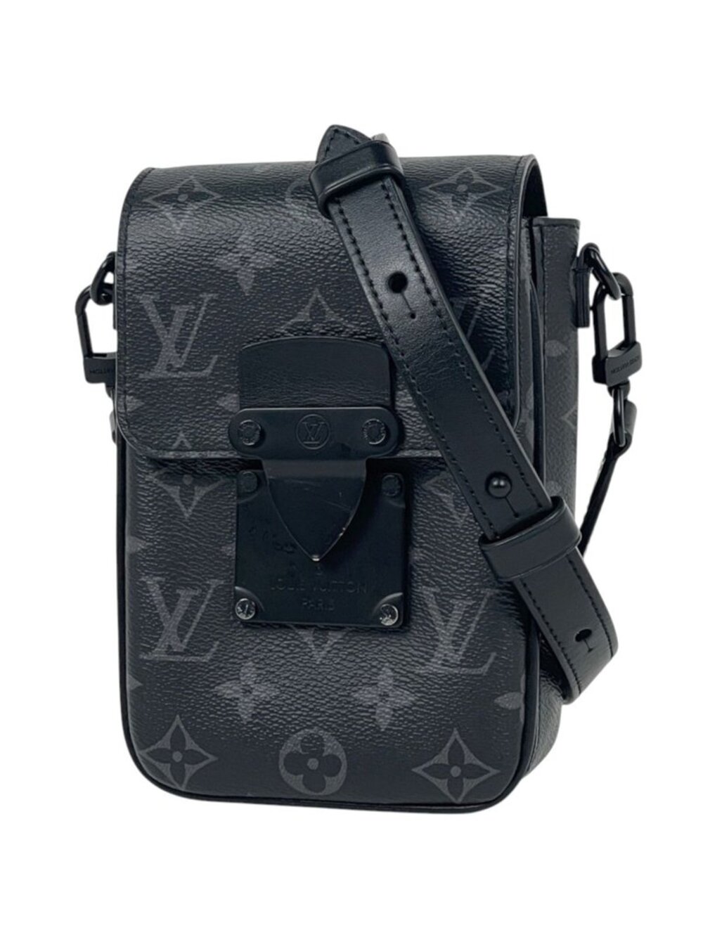 Louis Vuitton S Lock Vertical Wearable Wallet Shoulder Bag Monogram Eclipse